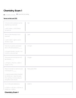 Chemistry Review Exam 4 Flashcards .